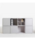 modular office shelf in grey
