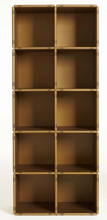 qubing cube shelves for a unique designer book tower